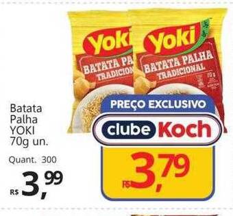 Supermercados Koch Batata palha yoki oferta