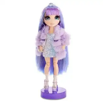 Boneca rainbow hign fashion roxa - yes toys