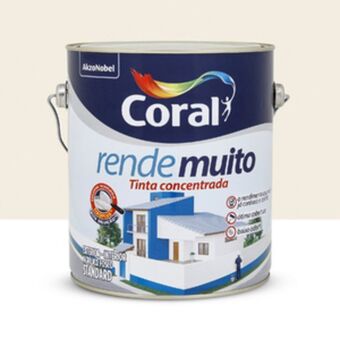 Leroy Merlin Tinta acrílica fosca rende muito standard interior e exterior branco neve 3,6 l coral oferta