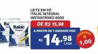Bahamas Mix Leite em pó italac integral instantâneo oferta