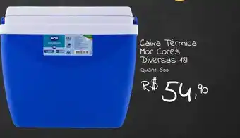 Giassi Supermercados Caixa térmica mor cores diversas 18l oferta