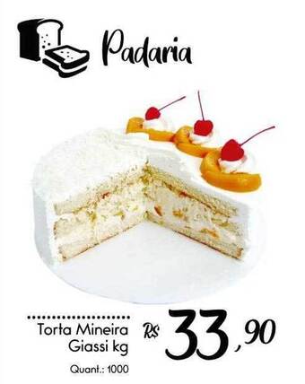 Giassi Supermercados Torta mineira giassi kg oferta