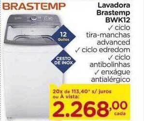 Carrefour Lavadora brastemp bwk12 oferta