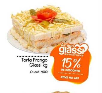 Giassi Supermercados Torta frango giassi kg oferta