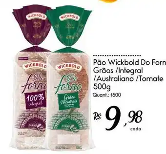 Giassi Supermercados Pão wickbold do forn grãos integral australiano tomate oferta