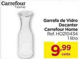 Carrefour Garrafa de vidro decanter carrefour home oferta