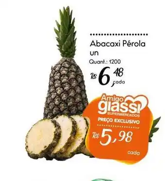 Giassi Supermercados Abacaxi pérola oferta