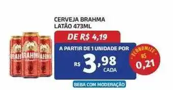 Bahamas Mix Cerveja brahma latão oferta