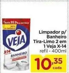 Carrefour Limpador p banheiro tira-limo 2 em 1 veja x-14 oferta