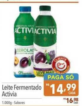 Supermercados Condor Leite fermentado activia oferta
