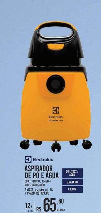 Zema Electrolux aspirador de pó e água oferta