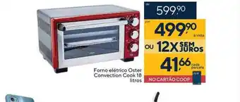 Forno elétrico oster convection cook