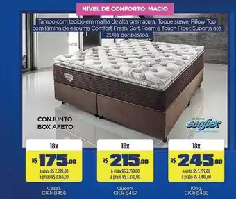 Lojas Koerich Conjunto box afeto oferta