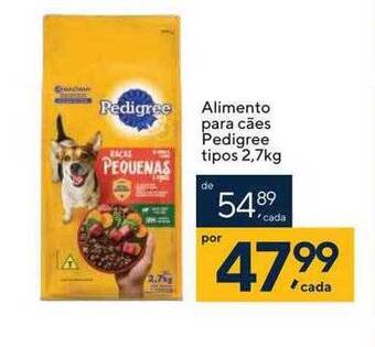 Coop Alimento para cães pedigree tipos oferta