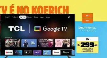 Lojas Koerich Smart tv tcl oferta