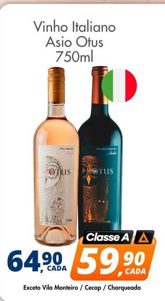 Delta Supermercados Vinho italiano asio otus oferta
