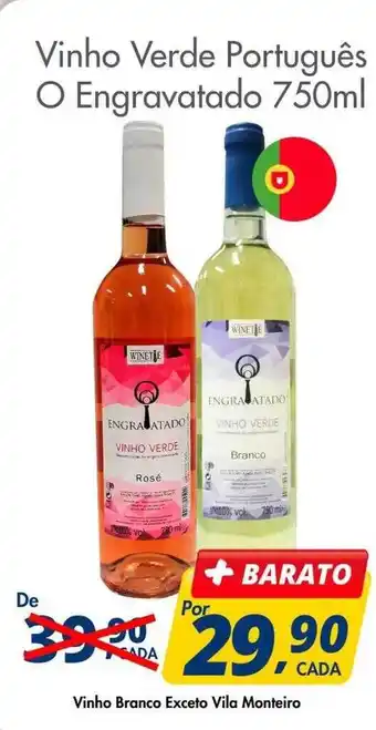 Delta Supermercados Vinho verde português o engravatado oferta