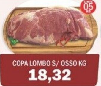 Supermercados Mendonça Copa Lombo s/ osso 1kg oferta