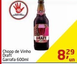 Tenda Atacado Chopp de vinho draft garrafa 600ml oferta