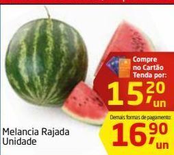 Tenda Atacado Melancia rajada unidade oferta