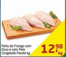 Tenda Atacado Peito de frango sem osso e sem pele congelado pacote kg oferta