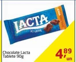Tenda Atacado Chocolate lacta tablete 90g oferta