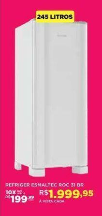 DB Supermercados Refrigerador esmaltec oferta