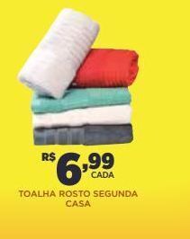 DB Supermercados Toalha rosto segunda casa oferta