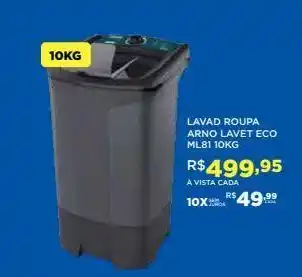 DB Supermercados Lavadora roupa arno 10kg oferta