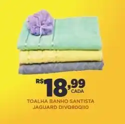 DB Supermercados Toalha banho santista oferta