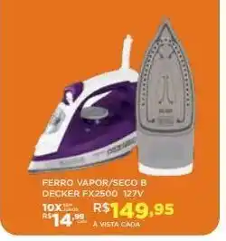 Ferro a vapor/seco black & decker