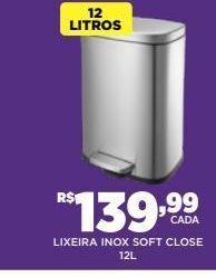 Lixeira inox 12l