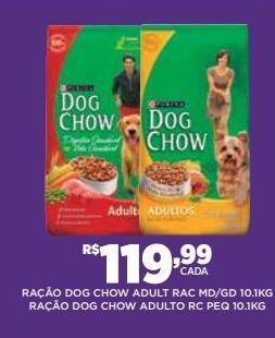 DB Supermercados Ração para cães dog chow 10.1kg oferta