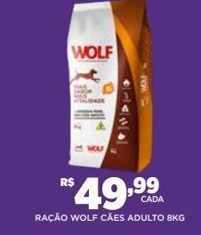 Ração para cães wolf 8kg