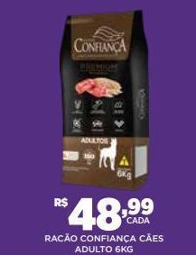DB Supermercados Ração para cães confiança 6kg oferta