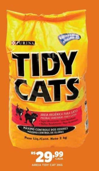DB Supermercados Areia para gato tidy cats 2kg oferta