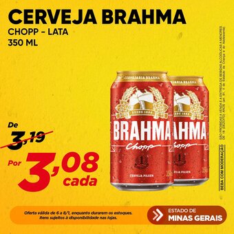 Dia Cerveja Brahma Chopp Lata 350ml oferta