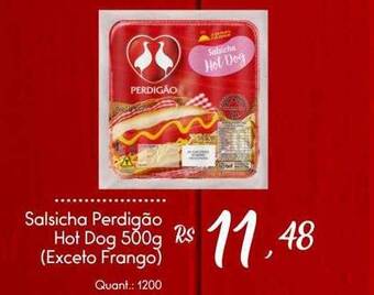 Giassi Supermercados Salsicha perdigão hot dog oferta