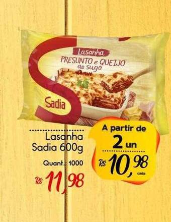 Giassi Supermercados Lasanha sadia oferta