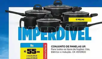 Lojas Koerich Conjunto de panelas up oferta