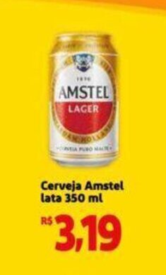 Extra Supermercado Cerveja Amstel lata 350ml oferta