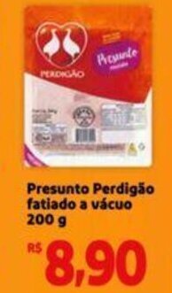 Extra Supermercado Presunto Perdigão fatiado a vácuo 200g oferta