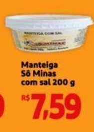 Manteiga Sô Minas com sal 200g