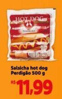 Extra Supermercado Salsicha Hot Dog Perdigão 500g oferta