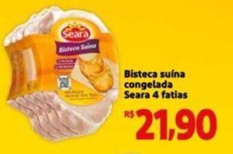 Extra Supermercado Bisteca Suina congelada Seara 4 fatias oferta