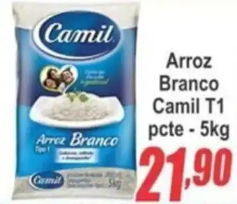 Serrano Supermercado Arroz Branco Camil T1 pacote 5kg oferta