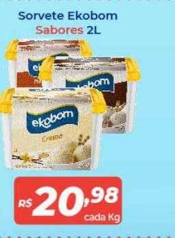 Atakarejo Sorvete ekobom sabores oferta