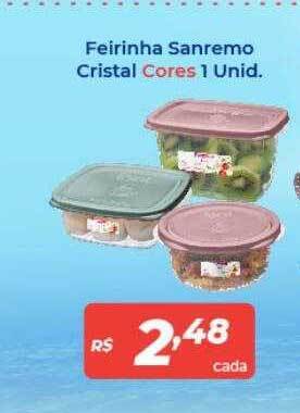 Atakarejo Feirinha sanremo cristal cores 1 unid. oferta