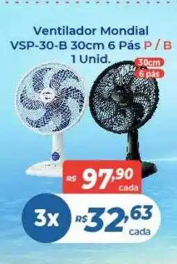 Atakarejo Ventilador mondial vsp-30-b 30cm 6 pás 1 unid. oferta
