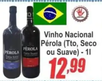 Serrano Supermercado Vinho Nacional Perola 1L oferta